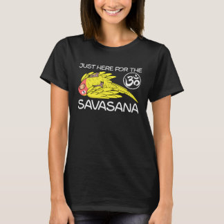 Yoga Savasana Parrot Peach faced Yellow Lutino Lov Tシャツ