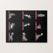 Yoga Schnauzer Dog Funny Jig Saw Puzzle ジグソーパズル (横)