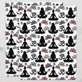 Yoga Scrapbook Paper