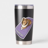 Yoga Sheltie 保温保冷タンブラー (背面)