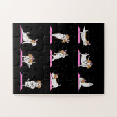 Yoga Shih Tzu Dog Funny Jig Saw Puzzle ジグソーパズル (横)