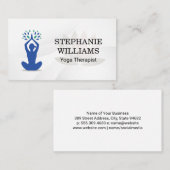 Yoga Siting Poseロゴ 名刺 (正面/裏面)