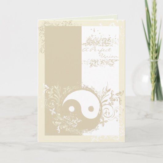 Yoga Speak : A Perfect Union Wedding Invite 招待状 (正面)