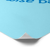 Yoga Speak Baby : Blue Chakra Wise Baby Print ポスター (角)