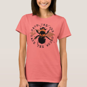 Yoga Speak : Save The Bee ... Save The World! Tシャツ