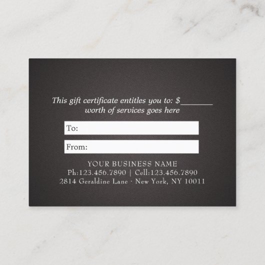 YOGA Studioインストラクターギフト証明書金ゴールドロータス 割引カード (裏面)