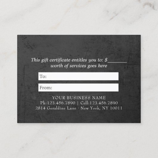 YOGA Studioインストラクターギフト証明書金ゴールドロータス 割引カード (裏面)