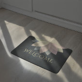 YOGA Studioウェルカムドーカラフルマートロータマンダラ ドアマット