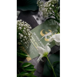 YOGA Studioオープンハウス瞑想ポーズ&OMシンボル チラシ