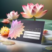 YOGA Studioギフト証明書カラフルマンダラサイン 割引カード