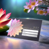 YOGA Studioギフト証明書カラフルマンダラサイン 割引カード