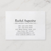 YOGA Studioギフト証明書ツリーポーズOMシンボル 割引カード (裏面)