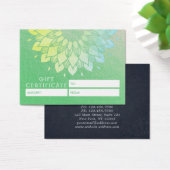 YOGA Studioギフト証明書金ゴールド曼荼羅花 (デスク)