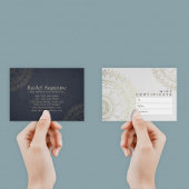 YOGA Studioギフト証明書青と金ゴールド曼荼羅