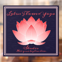 Yoga Studioピンク蓮の花をパーソナライズ