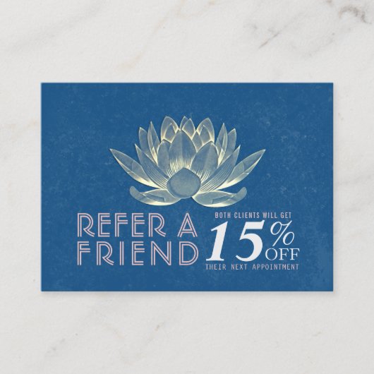 YOGA Studio瞑想インストラクター紹介ロータス 紹介カード (正面)