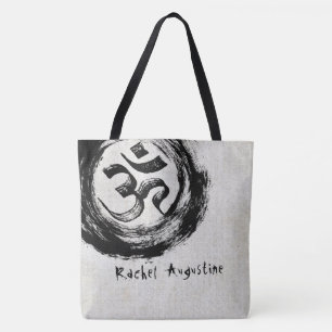 YOGA Studio瞑想インストラクターOM & ZEN Symbols トートバッグ
