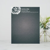 YOGA Studio瞑想インストラクターOM & ZEN Symbols レターヘッド (スタンド正面)