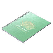YOGA Studio Meditation Reiki Instructor Gold Lotus ノートブック (左側)