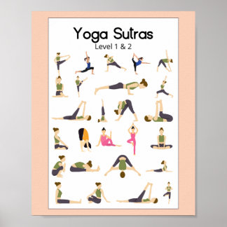 Yoga Sutra Level 1 & 2 Poster ポスター
