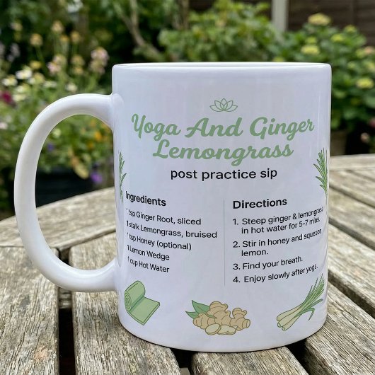 Yoga Tea Recipe Ginger Lemongrass コーヒーマグカップ