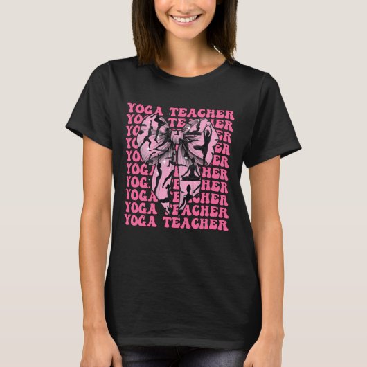 Yoga Teacher Yoga Instructor Meditation Girl Coque Tシャツ (正面)