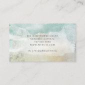 Yoga Terachert Serene Abstract Watercolor 名刺 (裏面)