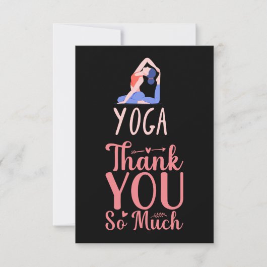 Yoga Thank you card for instructor  サンキューカード (正面)