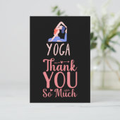 Yoga Thank you card for instructor  サンキューカード (スタンド正面)