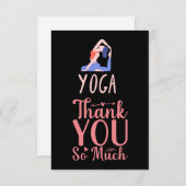 Yoga Thank you card for instructor  サンキューカード (正面/裏面)