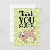 Yoga Thank you card for Sloth Lovers サンキューカード (正面/裏面)
