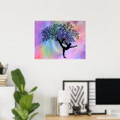 Yoga tree of lifeポスター ポスター (ホームオフィス)