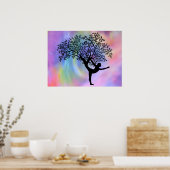 Yoga tree of lifeポスター ポスター (キッチン)