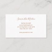 Yoga Visitenkarte 名刺 (裏面)