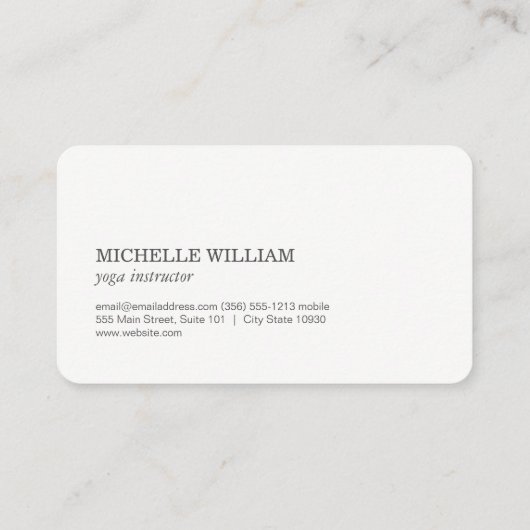 Yoga Warrior Pose | Mandala Pattern 名刺 (裏面)