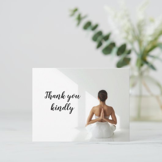 Yoga woman  ポストカード (スタンド正面)