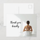 Yoga woman  ポストカード (正面/裏面)