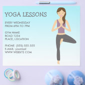 Yoga Woman In Tree Poseヨガクラス チラシ (シングル)