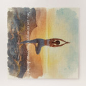 Yoga Woman- Mindfulness Morning  ジグソーパズル (横)