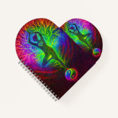 Yoga Yin Yang Rainbow ノートブック (正面)