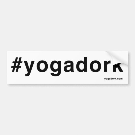 #yogadorkのバンパーステッカー バンパーステッカー (正面)