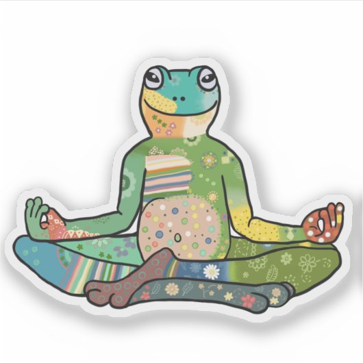 Yogafrosch シール (正面)