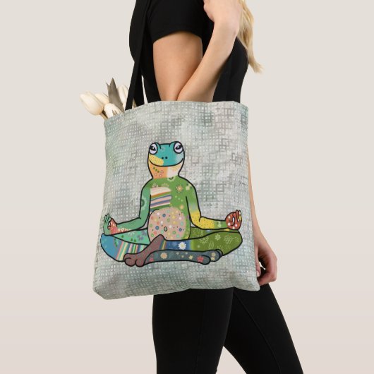 yogafrosch トートバッグ (クローズアップ)