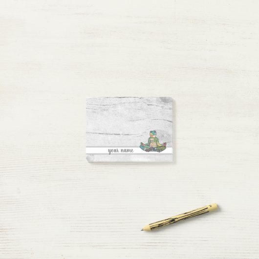 Yogafrosch ポストイット (デスク上)