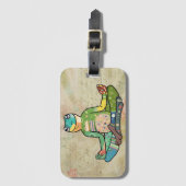 Yogafrosch ラゲッジタグ (正面縦)