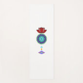 Yogamatte Anhänger spirituell mit Lotusblüte ヨガマット (正面)