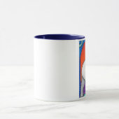 Yogaphant 2の青い扱われた信号器のマグ マグカップ (中央)