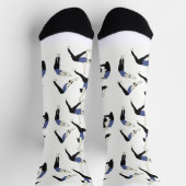 Yogasocken in Blau – ソックス (上部)