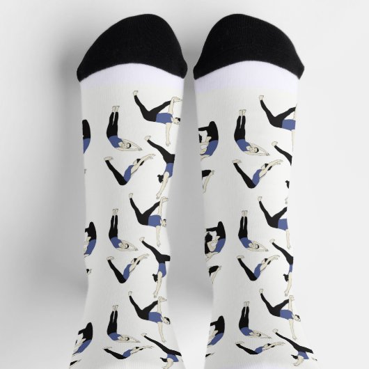 Yogasocken in Blau – ソックス (上部)