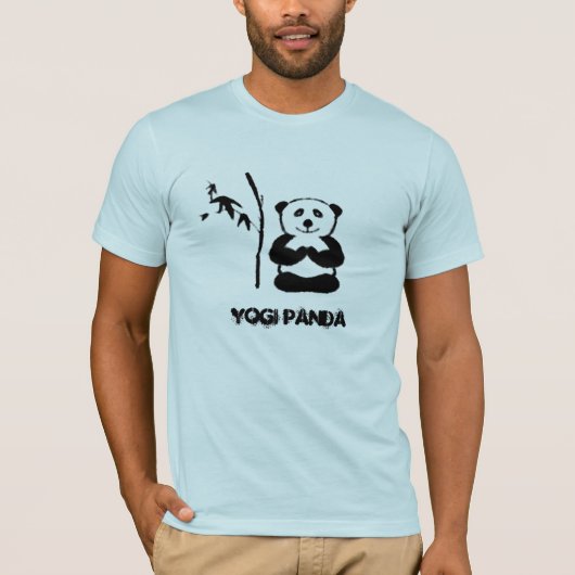 Yogi Panda – ヨガTシャツ Tシャツ (正面)